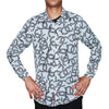 Zigzag Floral Print Shirt - White