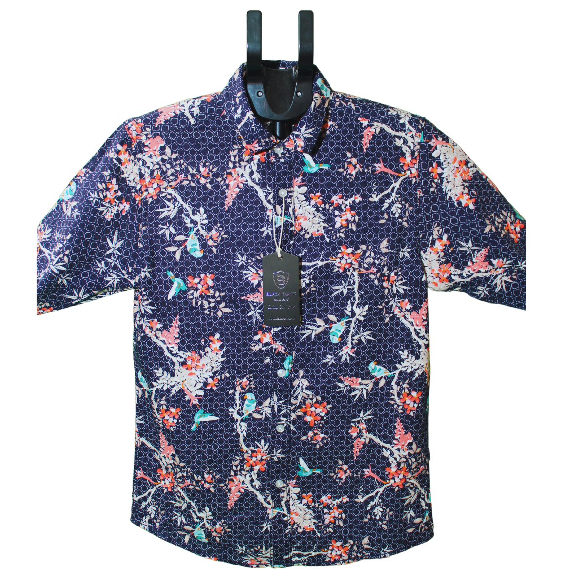 Red and Grey Paisley Pattern Shirt