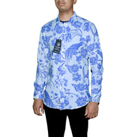Blue Floral Button Shirt