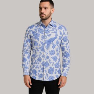 Blue Floral Shirt