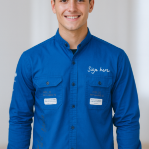 Blue Graphic Printed Shirt