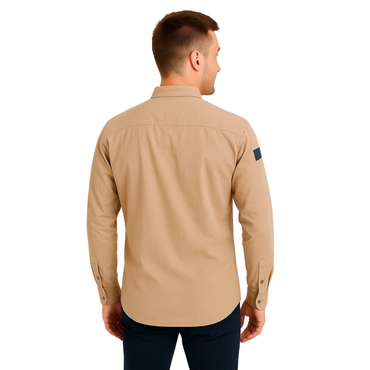Light Pink Graphic Print Long Sleeve Shirt - Image 4