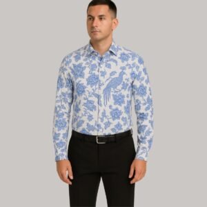 Blue Floral Shirt