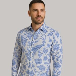 Blue Floral Shirt