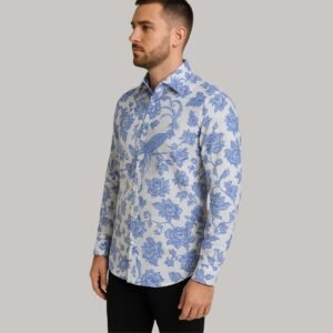 Blue Floral Shirt