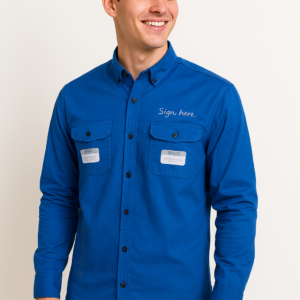 Blue Graphic Printed Shirt