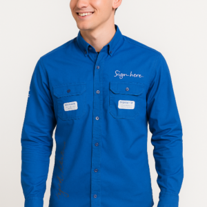 Blue Graphic Printed Shirt