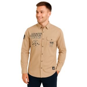 Light Pink Graphic Print Long Sleeve Shirt